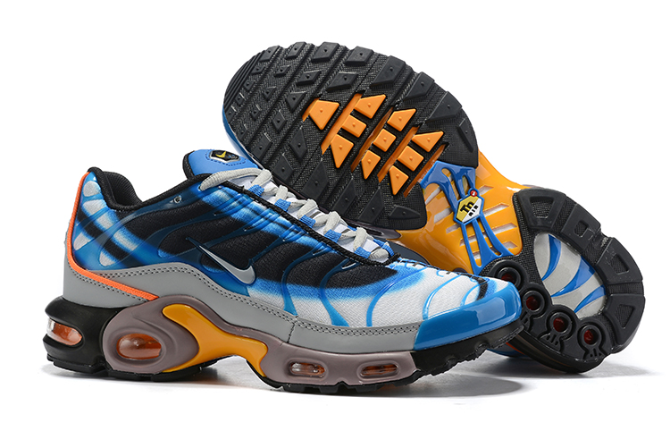Nike Air Max Plus TN Blue Black Yellow Grey Shoes - Click Image to Close
